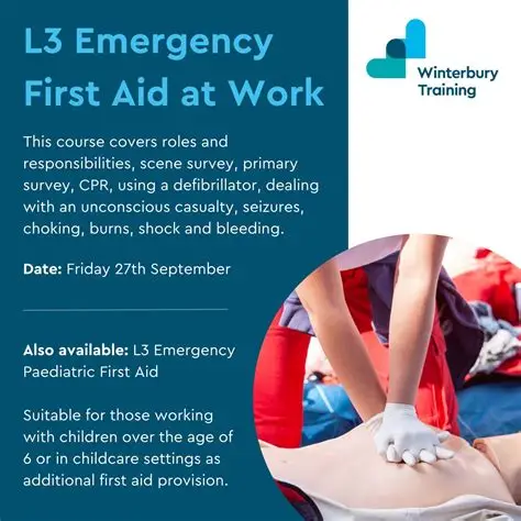 L3 First Aid at Work